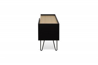 Meuble TV design NINA  Chêne clair et noir 